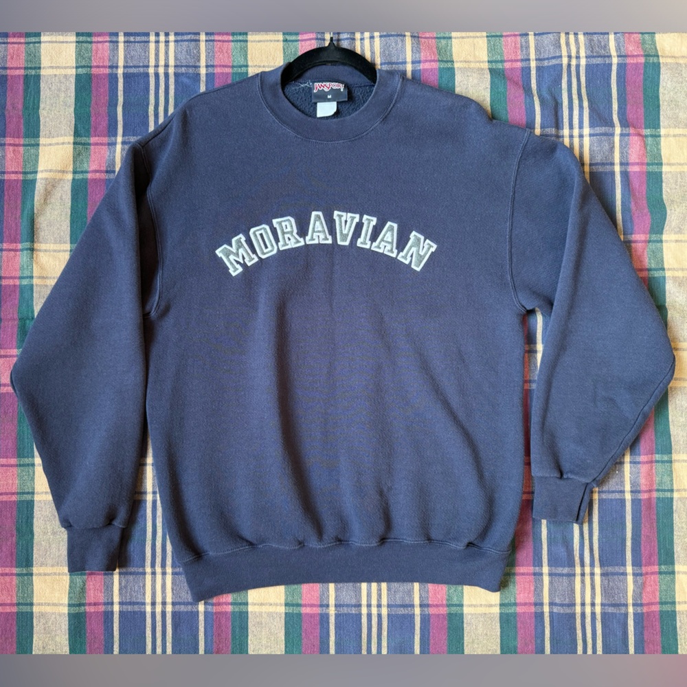 Vintage Jansport Moravian Greyhounds Navy Crewneck